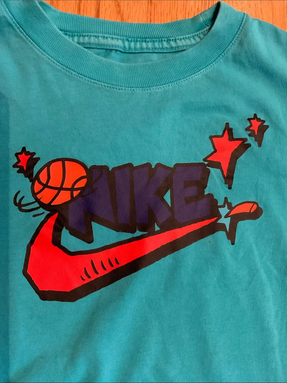 NIKE - TEE -  100% Cotton Teal - Boy’s Size M -- Short Sleeve